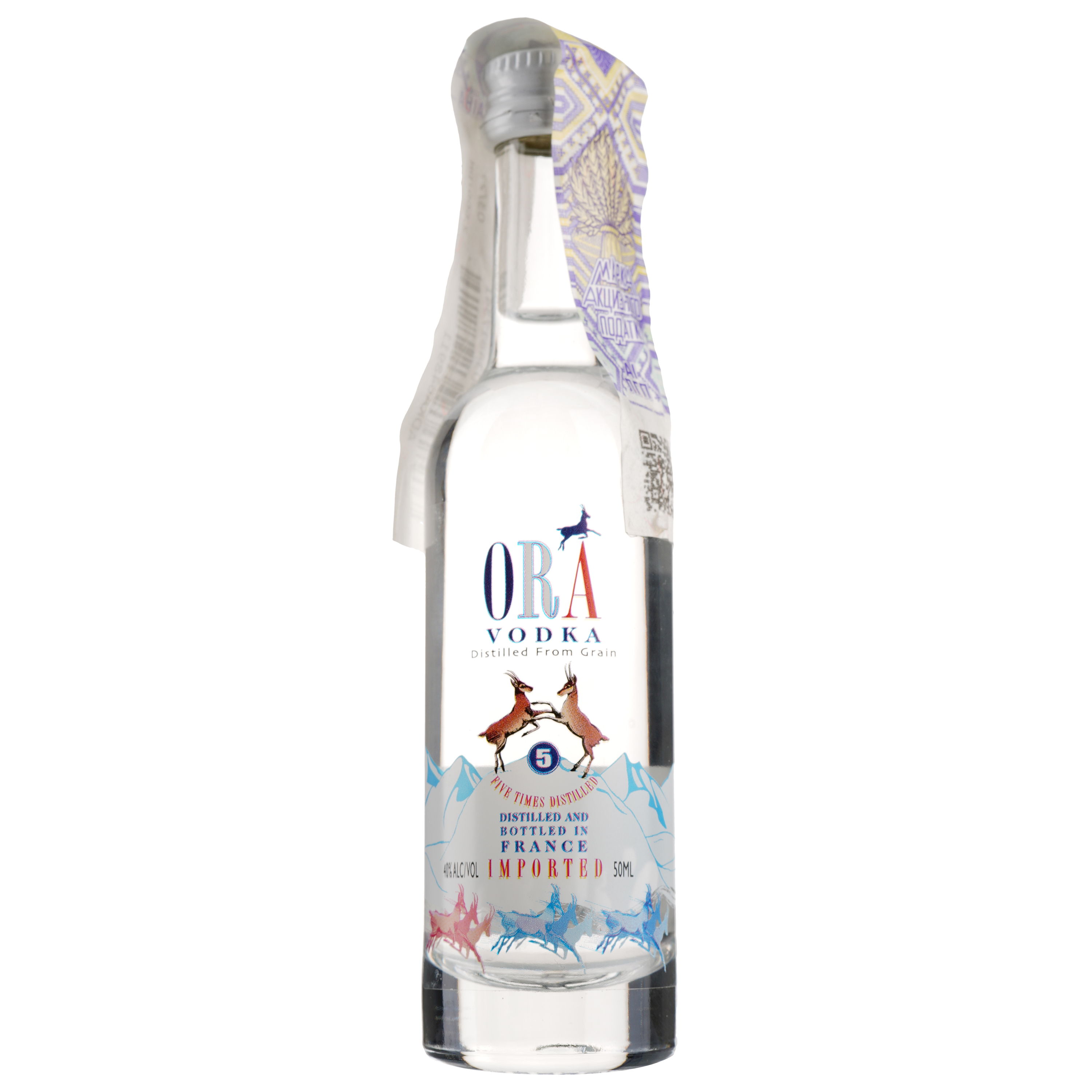 Горілка Ora Vodka, 40%, 0,05 л - фото 1