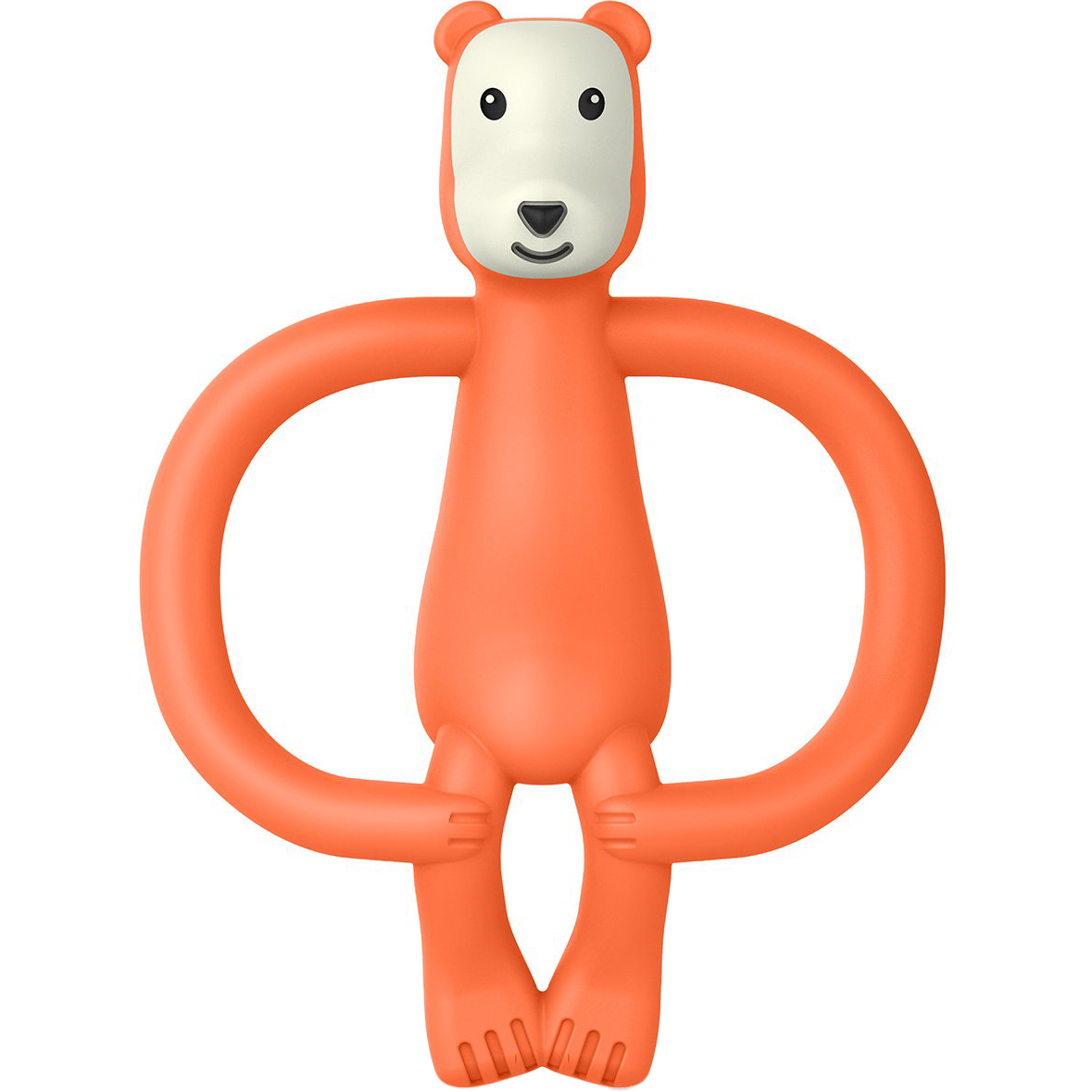 Игрушка-прорезыватель Matchstick Monkey Медведь, 11 см, оранжевая (MM-B-001) - фото 1