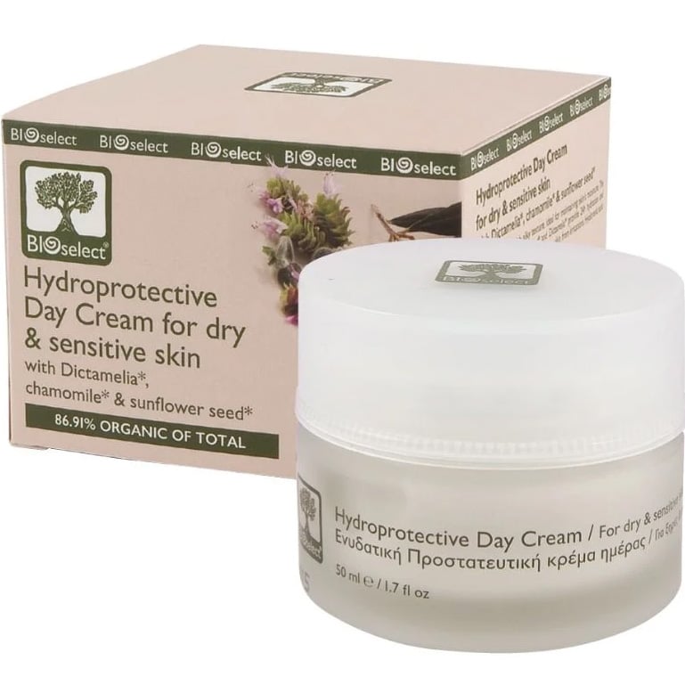 Зволожуючий денний крем BIOselect Hydroprotective Day Cream for dry & sensitive skin 50 мл - фото 1
