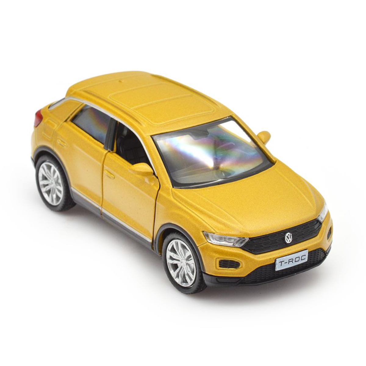 Автомодель TechnoDrive Volkswagen T-Roc 2018 1:32, золотая (250345U) - фото 7