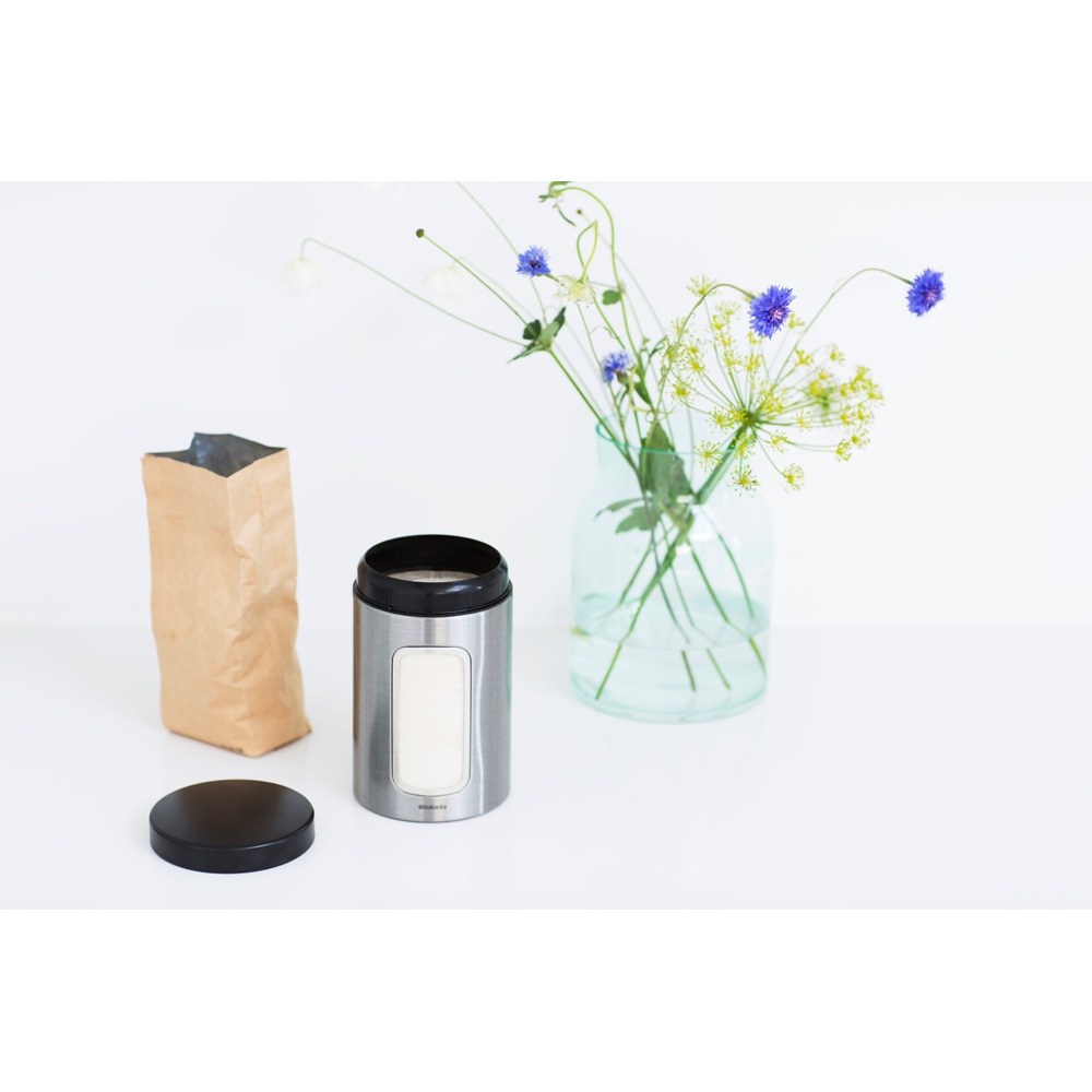 Емкость Brabantia Window Canister для хранения сыпучих продуктов, 1,4 л, серебристый (299247) - фото 3