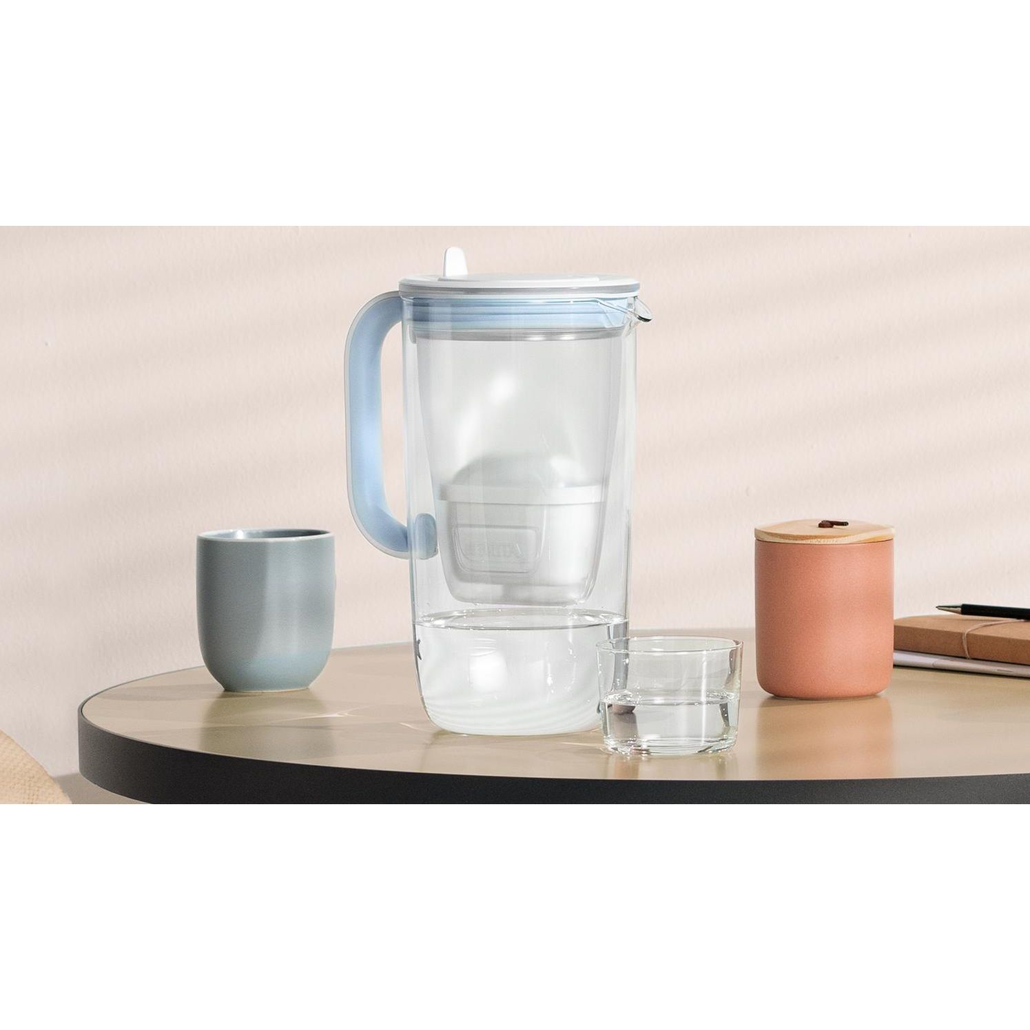 Фильтр-кувшин Brita Glass LED MXpro синий 2.5 л (1050452) - фото 5