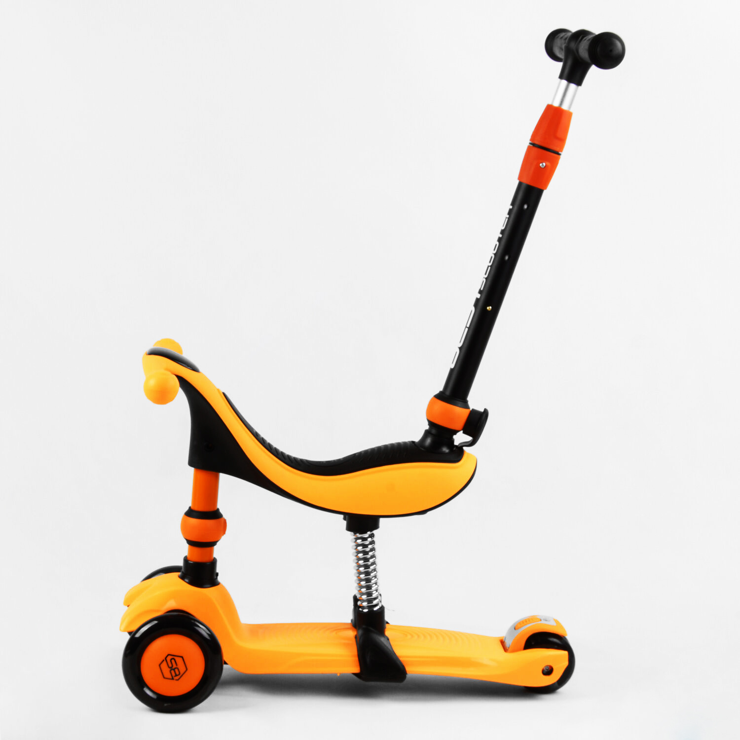 Самокат-велобег 3 в 1 Best Scooter 32х14х61-75 см Оранжевый 000231685 - фото 2
