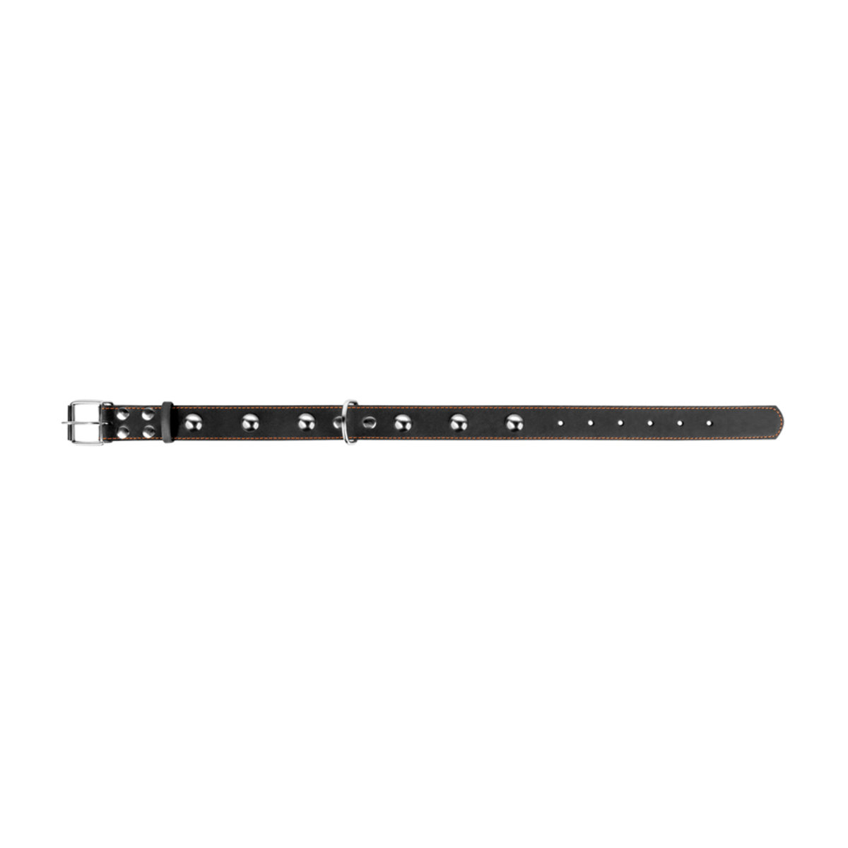 Нашийник Collar одинарний з прикрасами, 48-63х3,5 см, чорний - фото 3