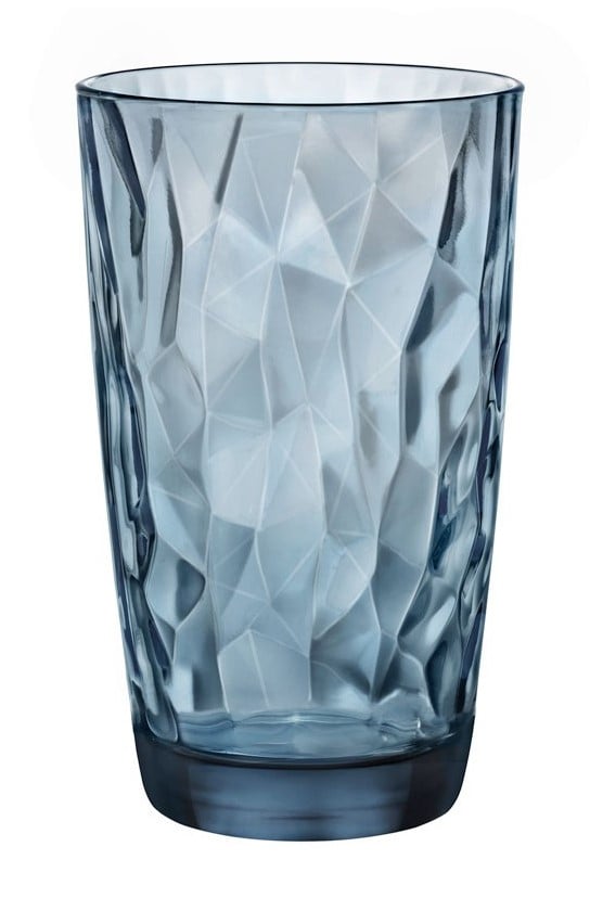 Photos - Glass Bormioli Rocco Набір склянок  Diamond Ocean Blue, 470 мл, 6 шт. (350260M023 