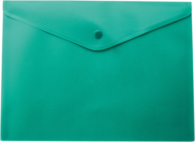 Папка на кнопке Buromax, А4, зеленый (BM.3925-04) - фото 1