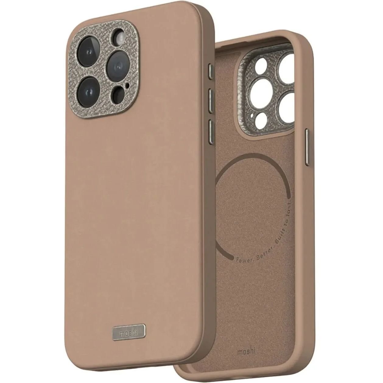 Чохол-накладка Moshi Napa Slim Hardshell Case Woodsmoke Brown для iPhone 15 Pro Max - фото 1