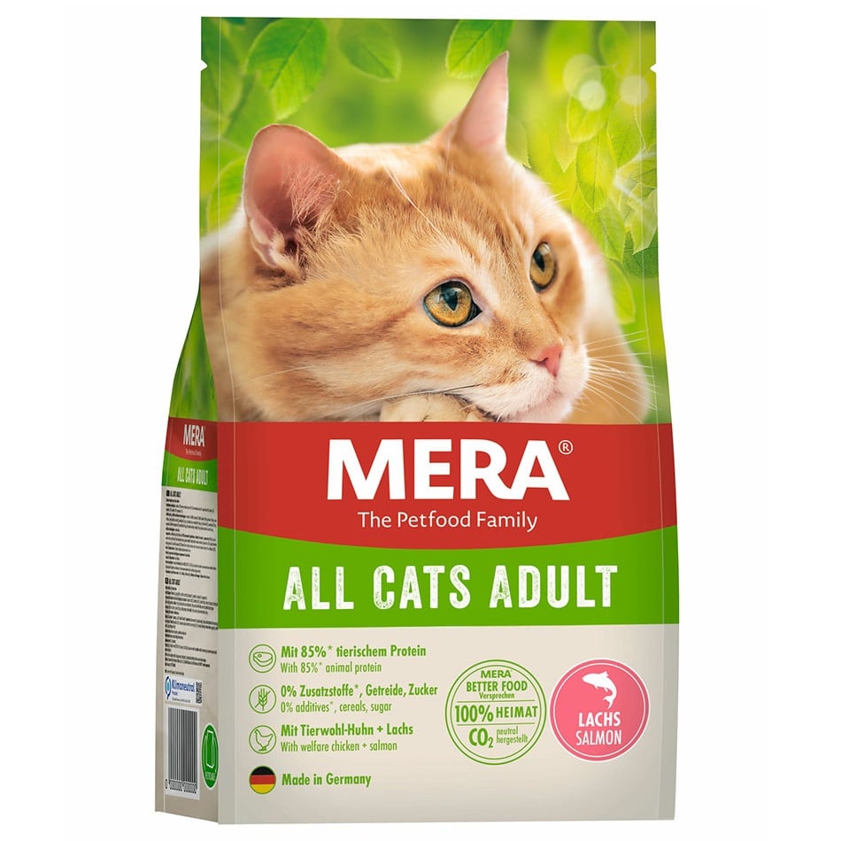 Сухий корм для дорослих котів усіх порід Mera All Cats Adult, з лососем, 2 кг (038542-8530) - фото 1