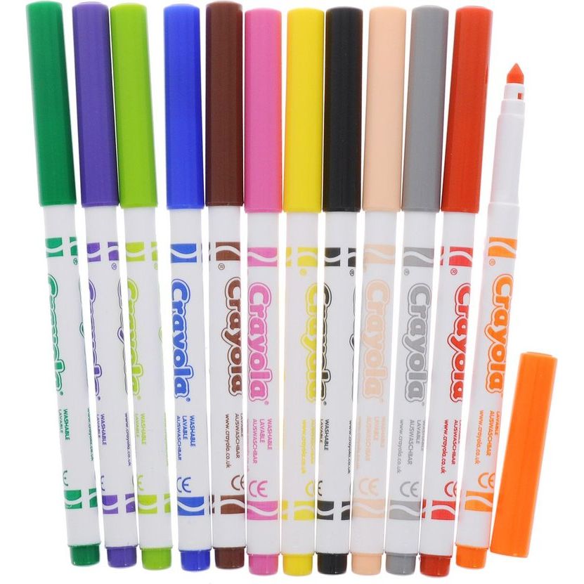 Фломастери Crayola тонкі, 12 шт. (7509) - фото 2