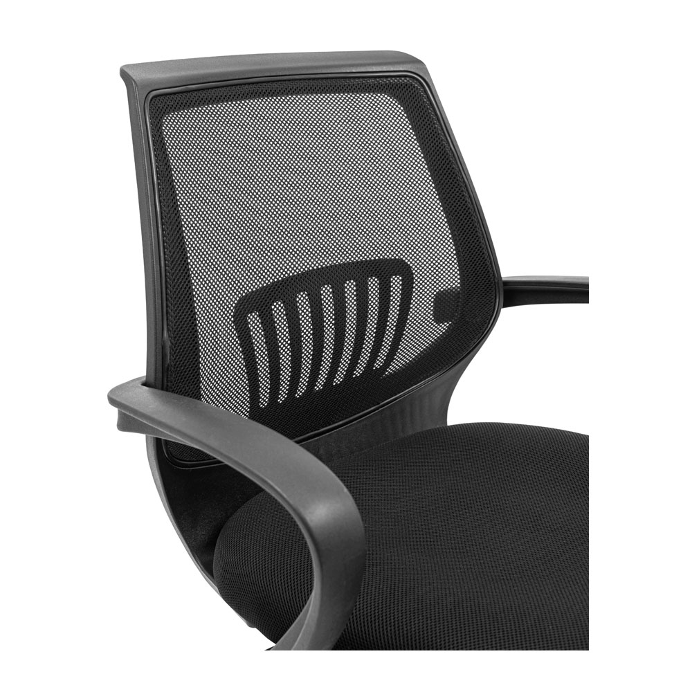 Крісло комп'ютерне Richman Стар Хром Піастра сітка чорний + сірий (RCM-1105) - фото 7