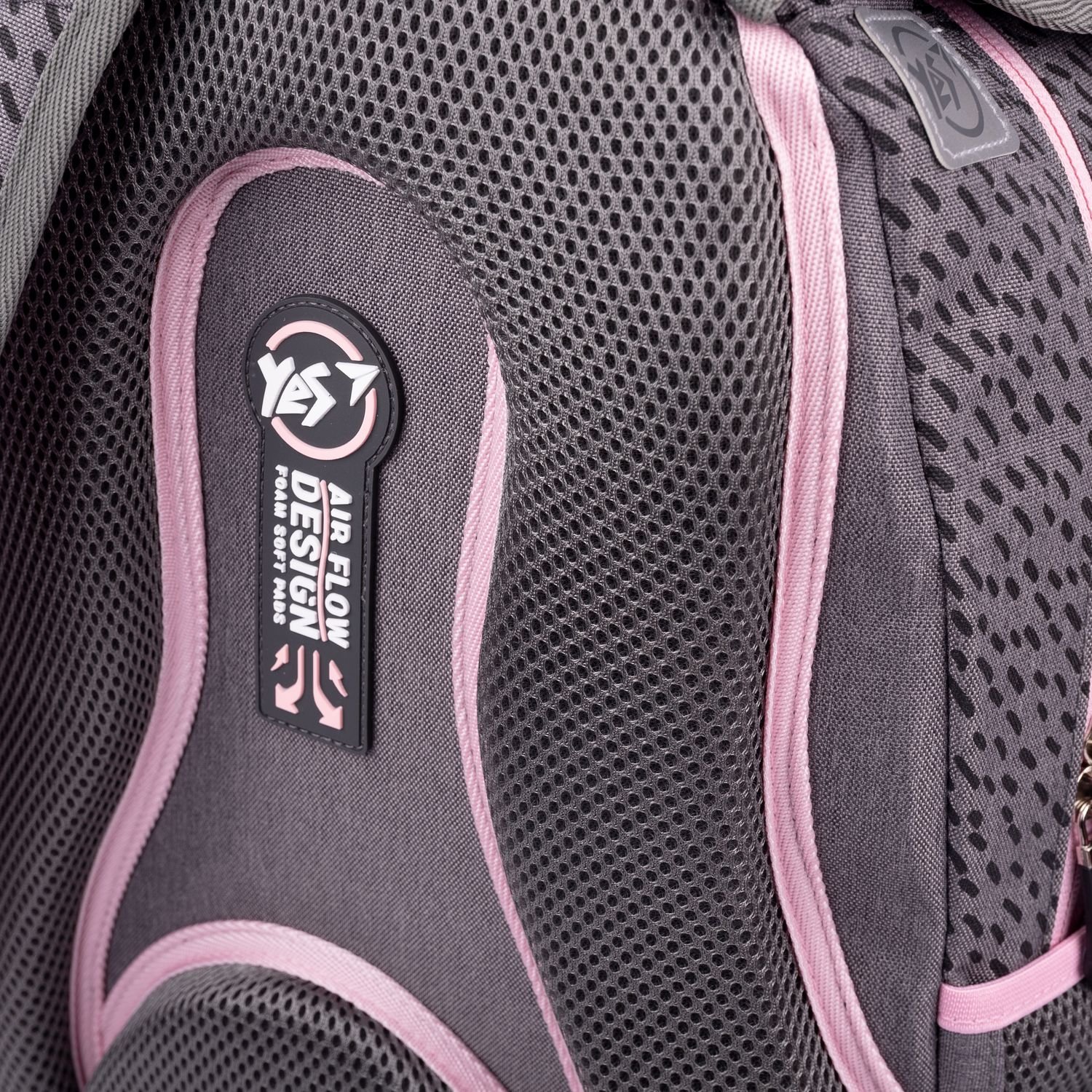 Рюкзак Yes TS-42 Hi panda, сірий з рожевим (554676) - фото 7