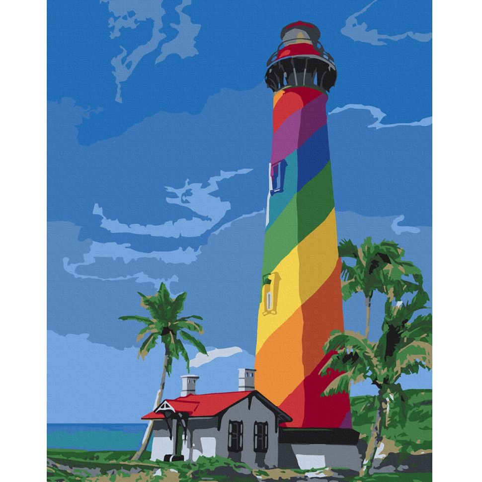 Картина за номерами ArtCraft Маяк Сан Августин. Флорида 10588-AC 40х50 см - фото 1