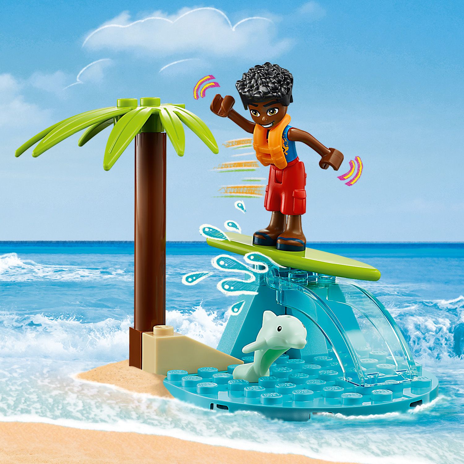 Конструктор LEGO Friends Развлечения на пляжном кабриолете, 61 деталь (41725) - фото 8