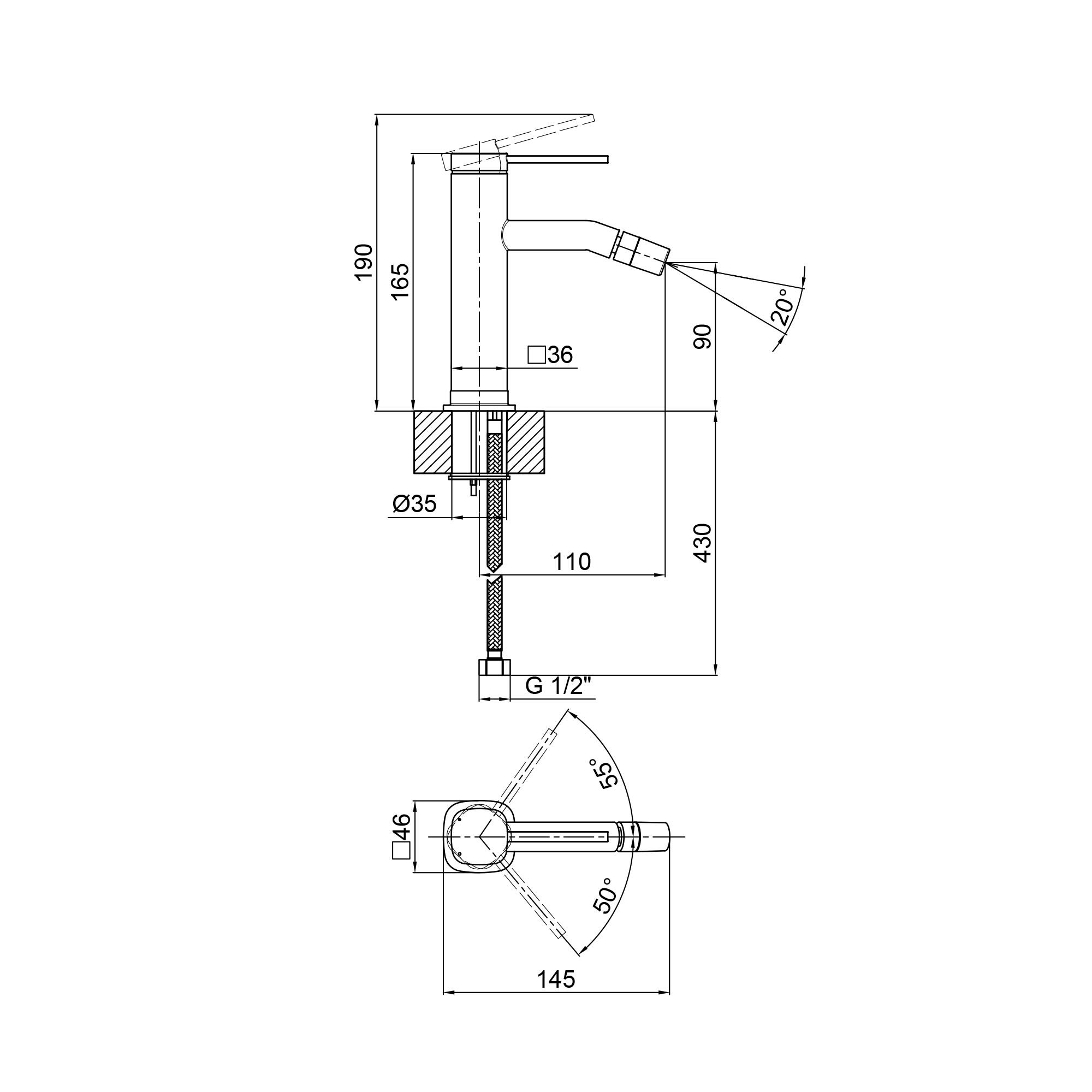 Змішувач для біде Qtap Robin 2060102C (QTROB2060102C) - фото 2