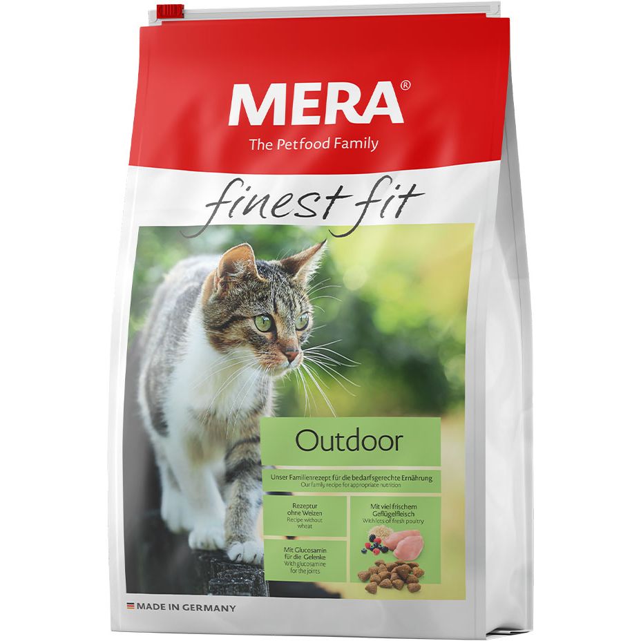 Сухий корм для котів Mera Finest Fit Adult Outdoor Cat із свіжим м'ясом птиці та лісовими ягодами 4 кг - фото 1