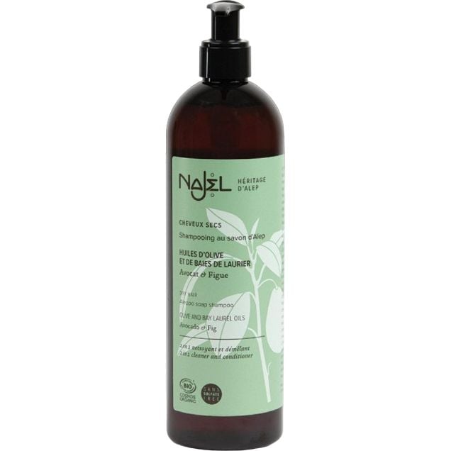 Шампунь на основі алеппського мила 2 в 1 Najel Aleppo Soap Shampoo для сухого волосся 500 мл - фото 1