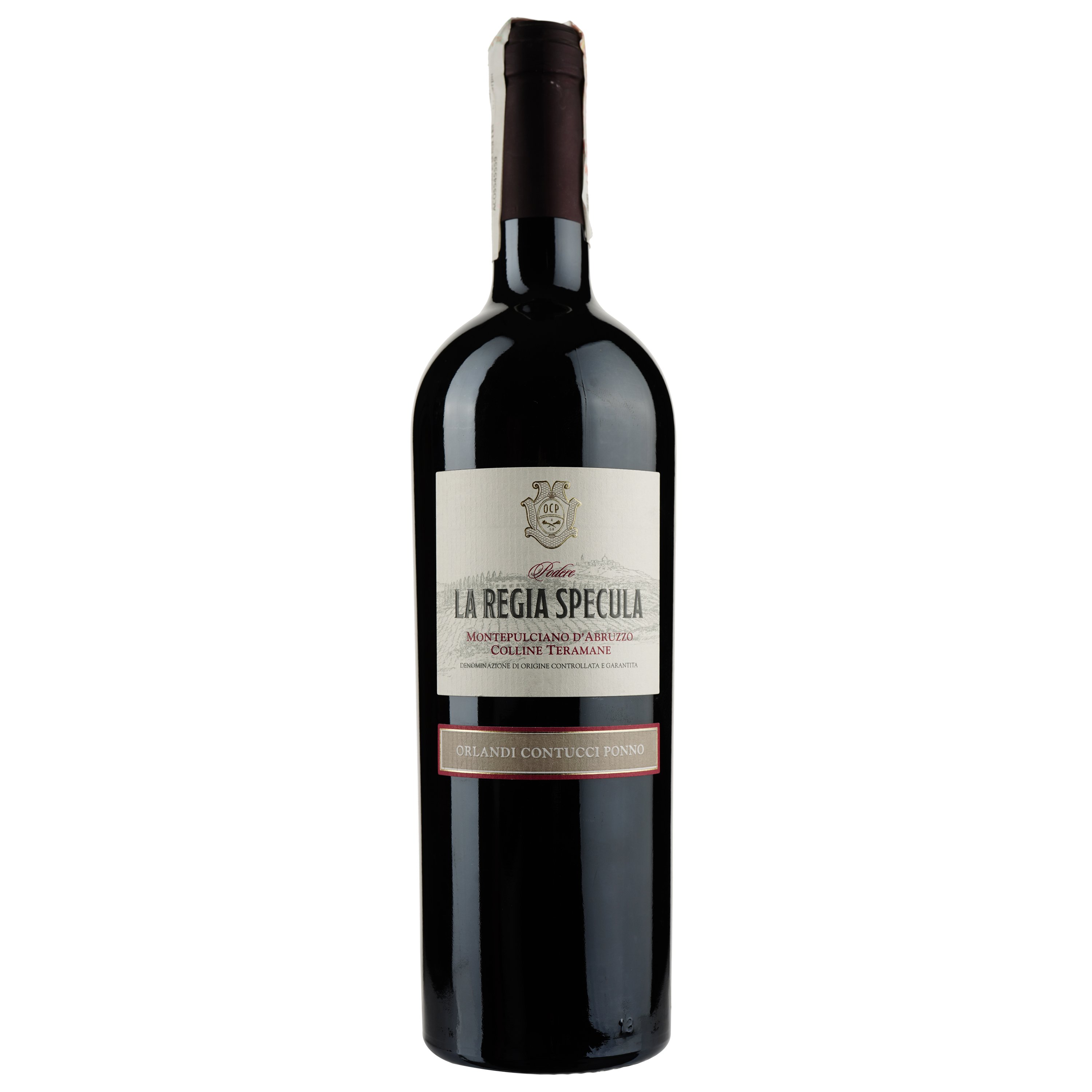 Вино Orlandi Contucci Ponno Montepulciano d`Abruzzo La Regia Specula, червоне, сухе, 13,5%, 0,75 л (528112) - фото 1