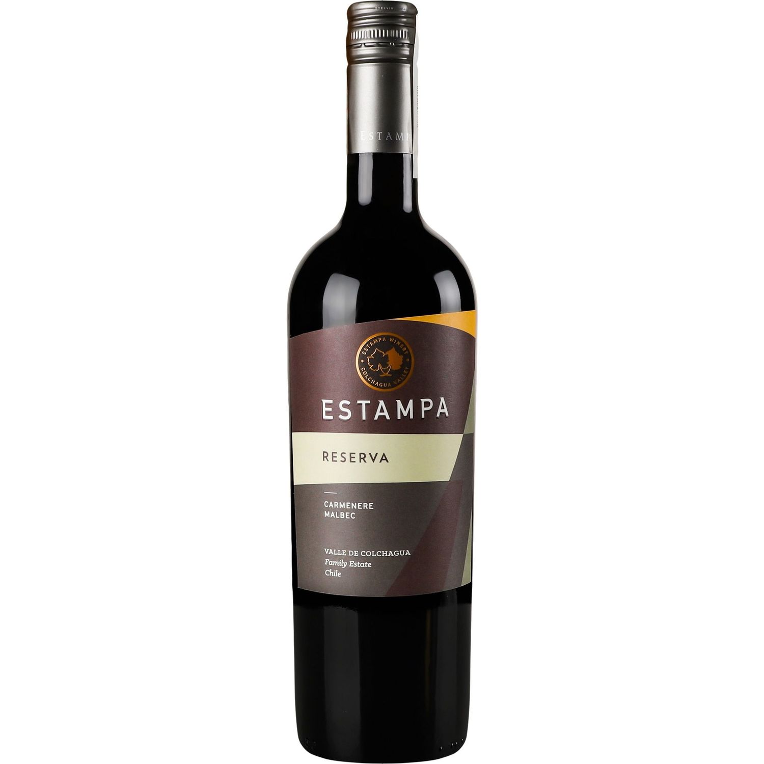 Вино Estampa Carmenere-Malbec Reserva, красное, сухое, 0,75 л - фото 1