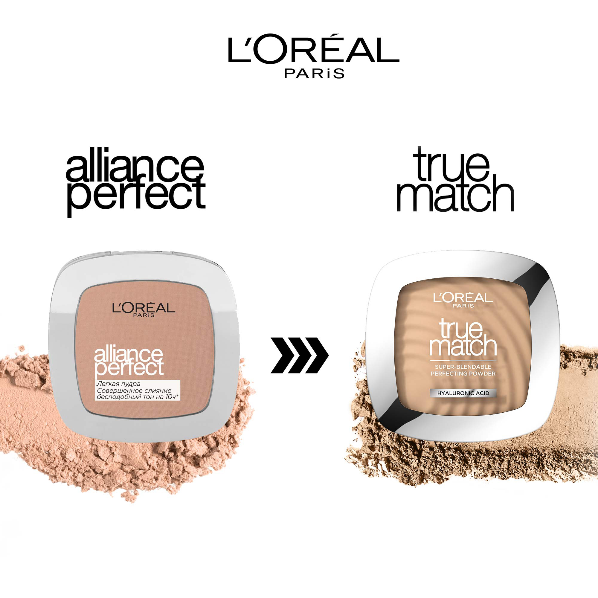 Компактная пудра для лица L'Oreal Paris True Match Super-Blendable Perfecting Powder Hyaluronic Acid тон 3D/W 9 г - фото 9