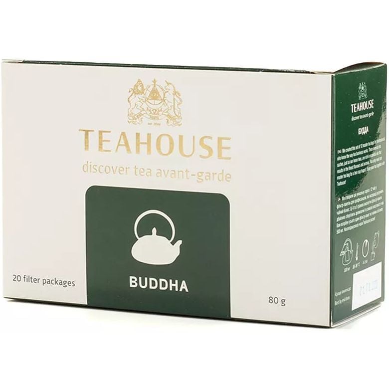 Чай зеленый Teahouse Будда 80 г (20 шт. х 4 г) - фото 1