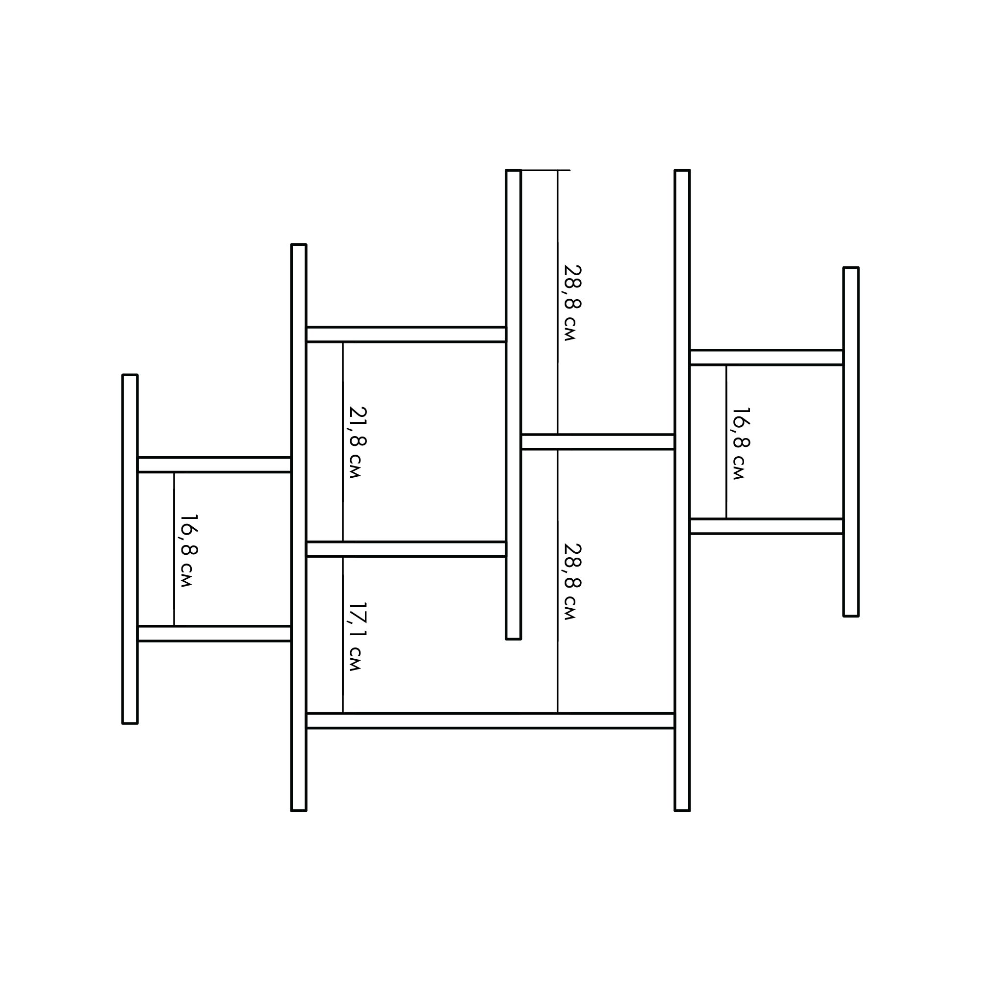 Полиця Hopanchuk Furniture Бенд біла (42C1) - фото 6