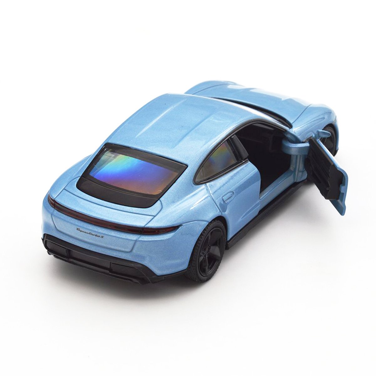 Автомодель TechnoDrive Porsche Taycan Turbo S, 1:32, синяя (250335U) - фото 8