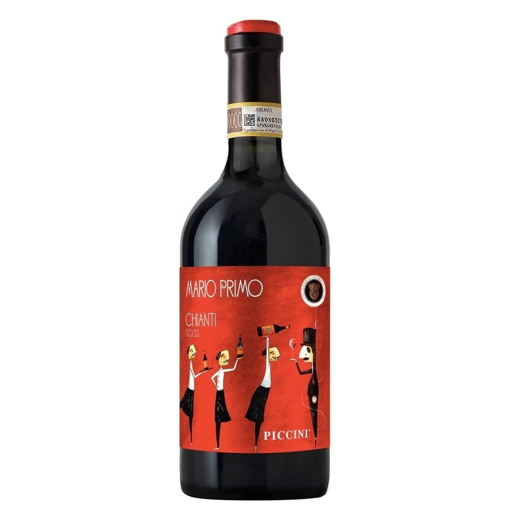 Вино Piccini Mario Primo Chianti DOCG, красное, сухое, 12,5%, 0,75 л (766202) - фото 1