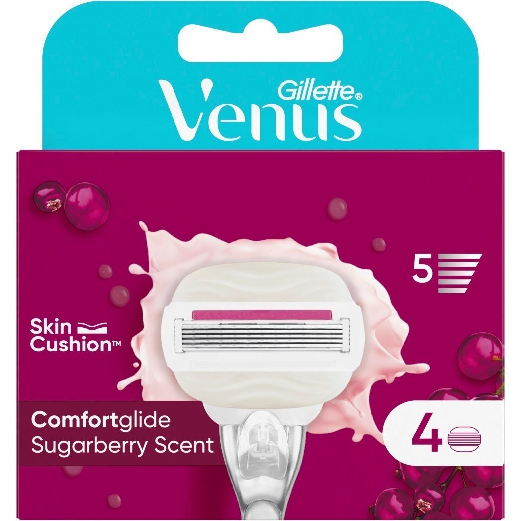 Сменные кассеты для бритья Venus Sugarberry 4 шт. - фото 1