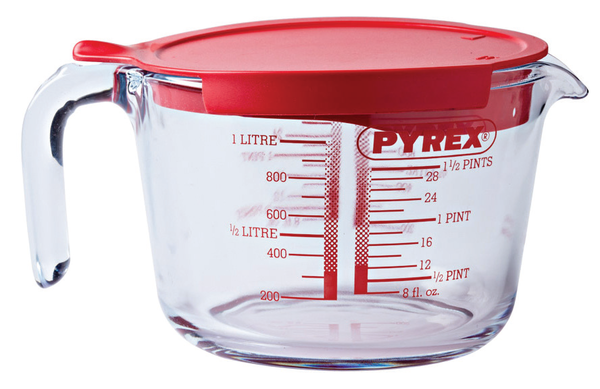 Мерная кружка Pyrex Classic с крышкой, 1,0 л (264P000) - фото 1