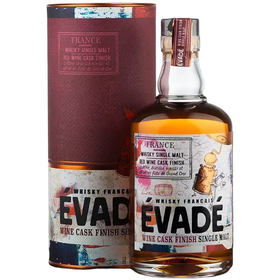 Віскі Evade Wine Cask Finish Single Malt French Whisky, 43%, 0,7 л, у подарунковій упаковці - фото 1