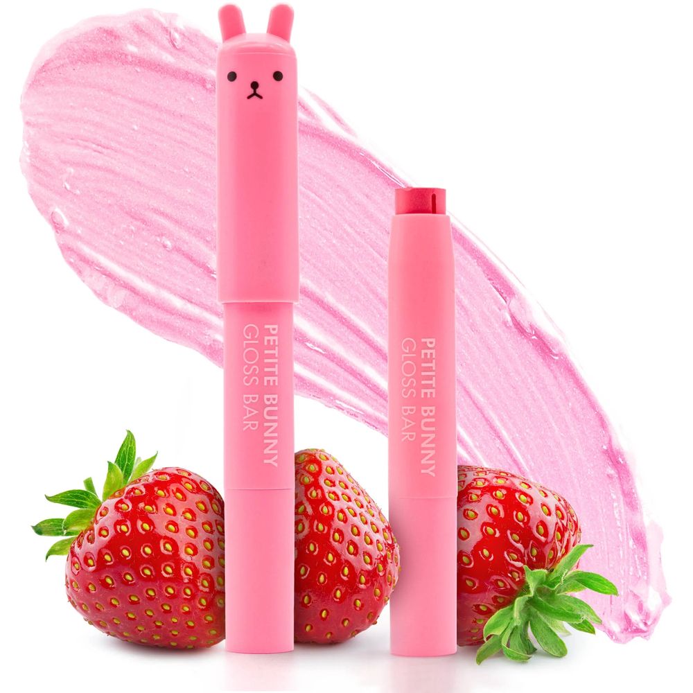 Тинт-бальзам для губ Tony Moly Petit Bunny Gloss Bars тон 01 (Juicy Strawberry) 2 г - фото 3