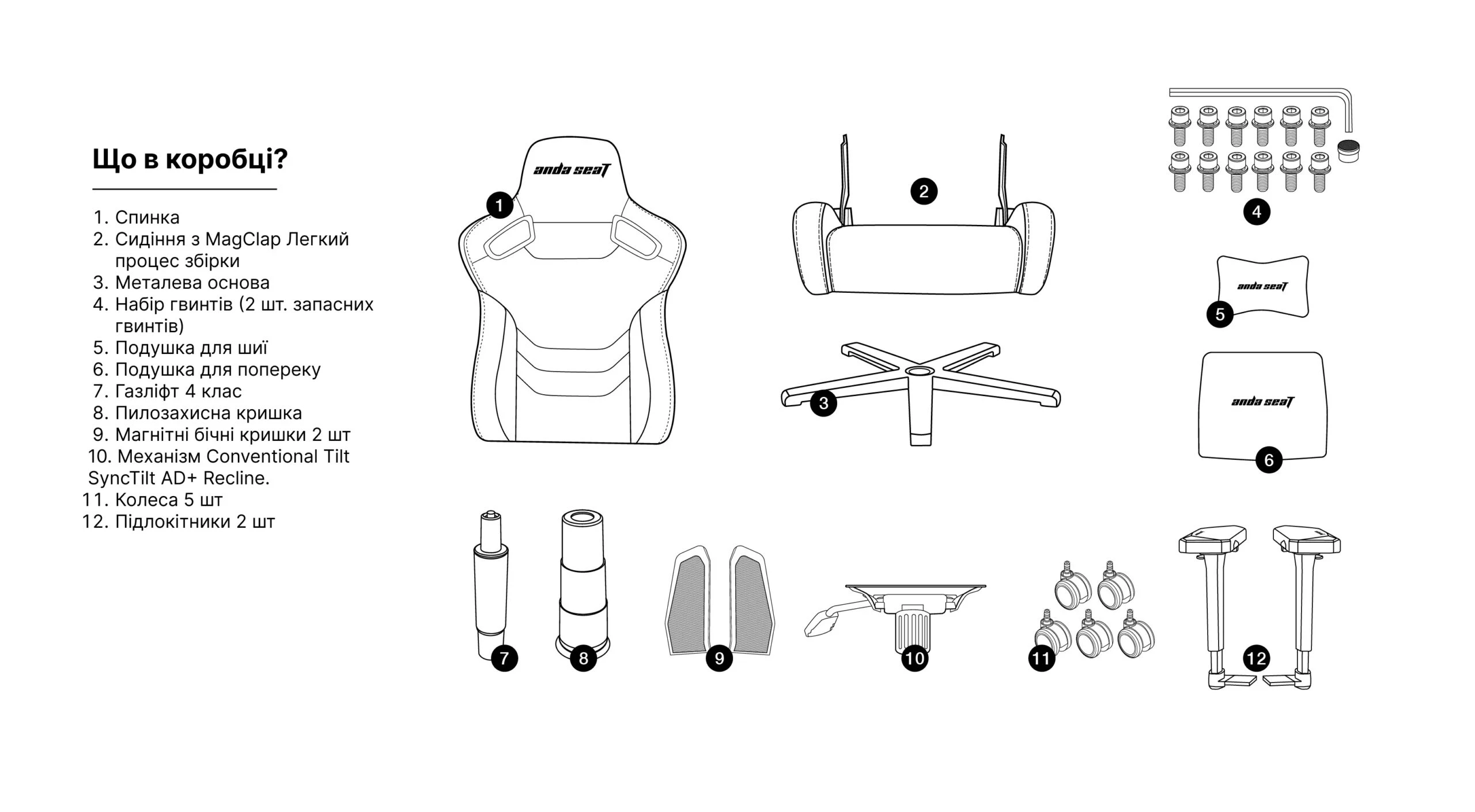 Кресло игровое Anda Seat Kaiser Frontier XL Grey fabric (AD12YXL-17-GF) - фото 9