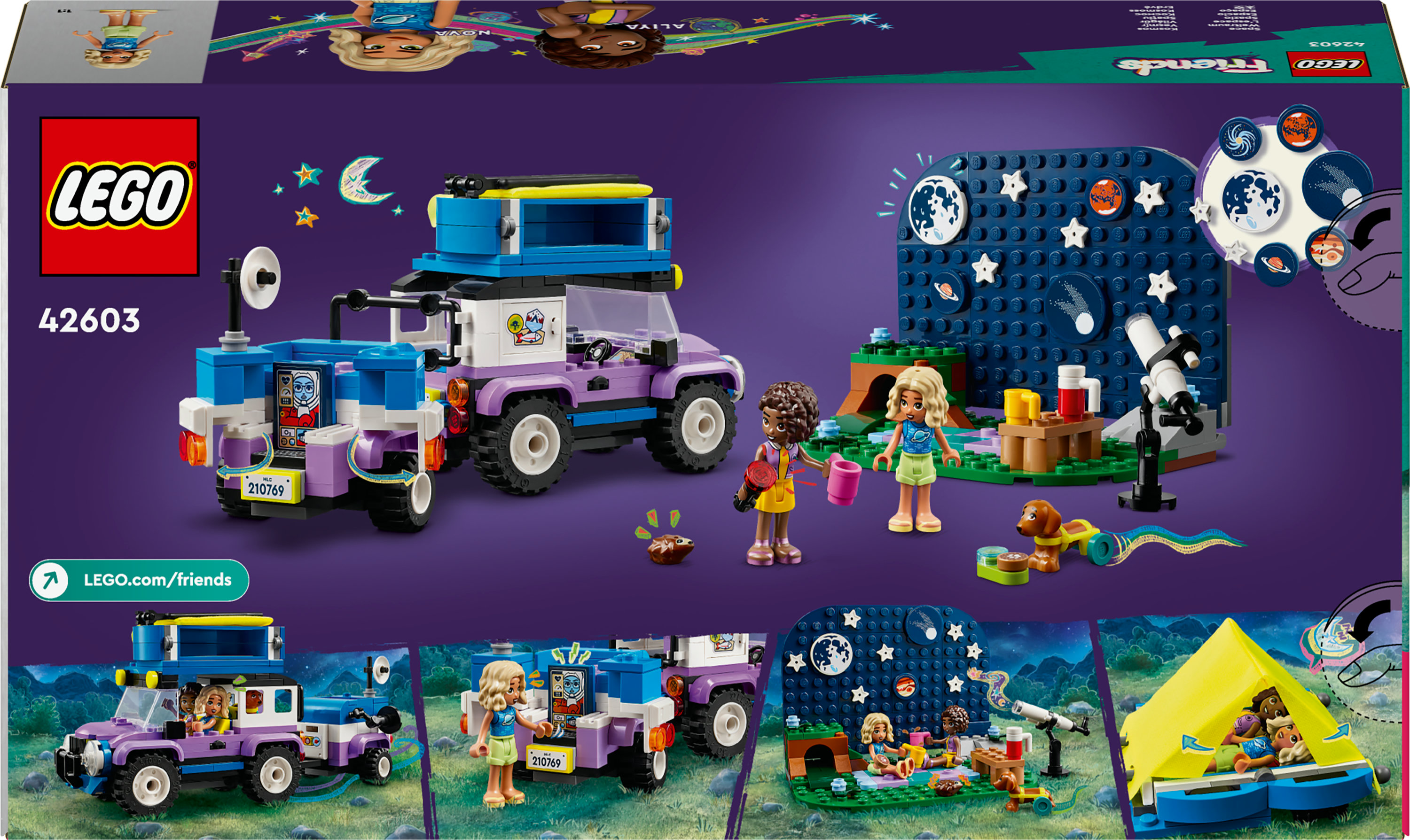 Конструктор LEGO Friends Кемпінговий автомобіль для спостереження за зірками 364 деталі (42603) - фото 9