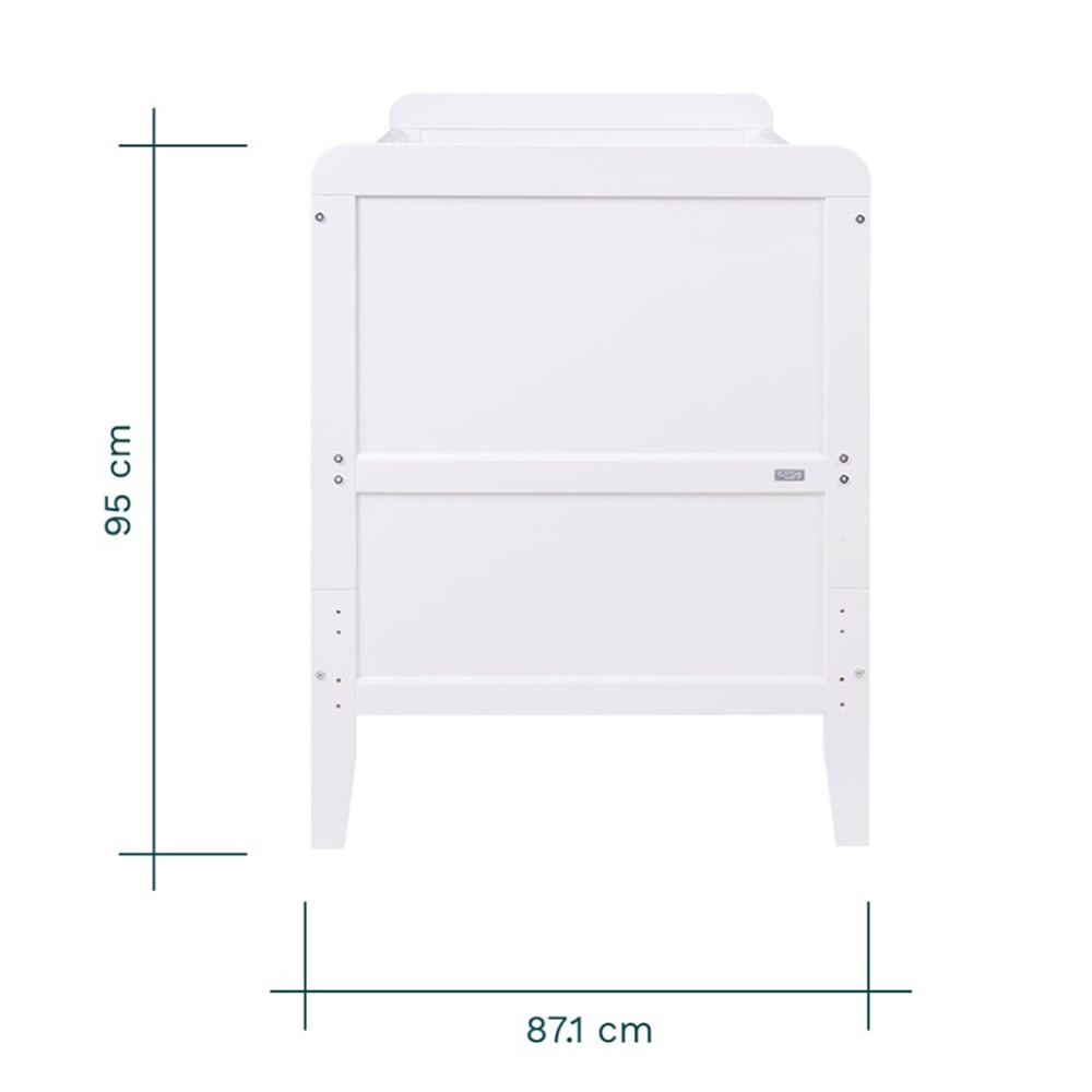 Кроватка Tutti Bambini Rio с пеленатором и матрасом Deluxe Eco Fibre 140 х 70 см белая (211030/1111.01) - фото 4