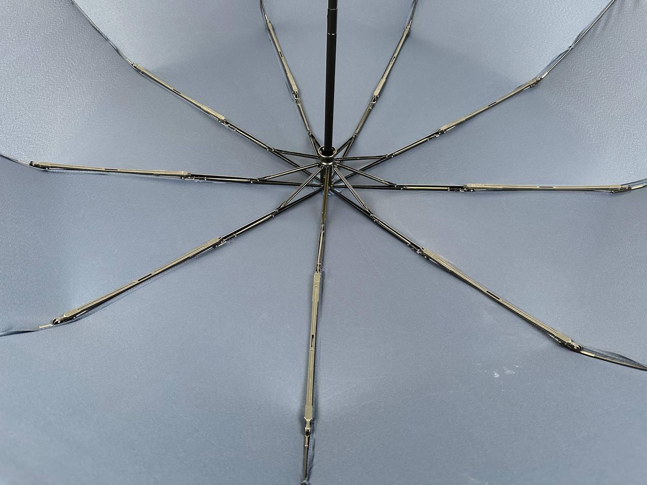 Мужской складной зонтик полный автомат Frei Regen 123 см синий - фото 8