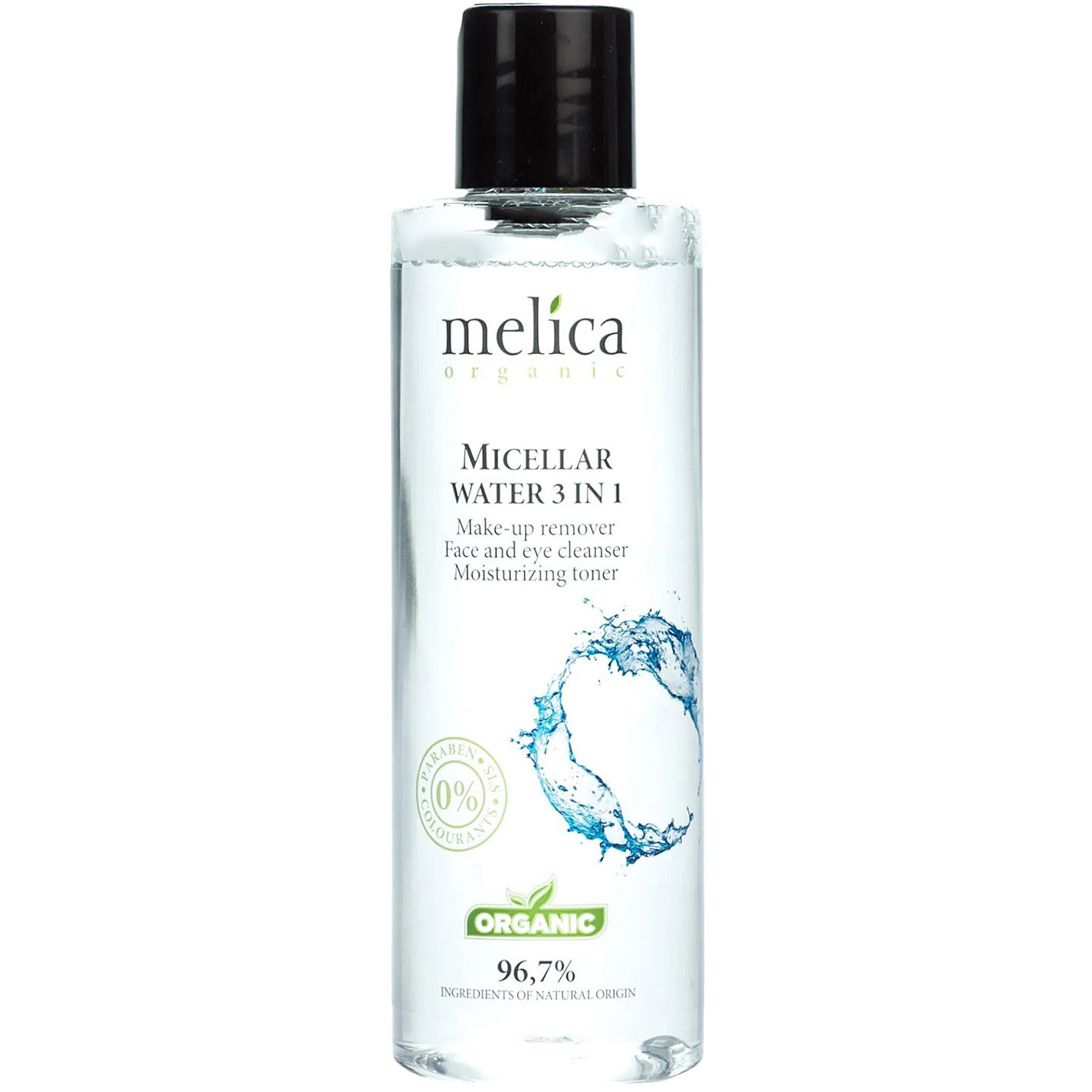 Фото - Засіб для очищення обличчя і тіла Melica Міцелярна вода  Organic 3 в 1 200 мл 