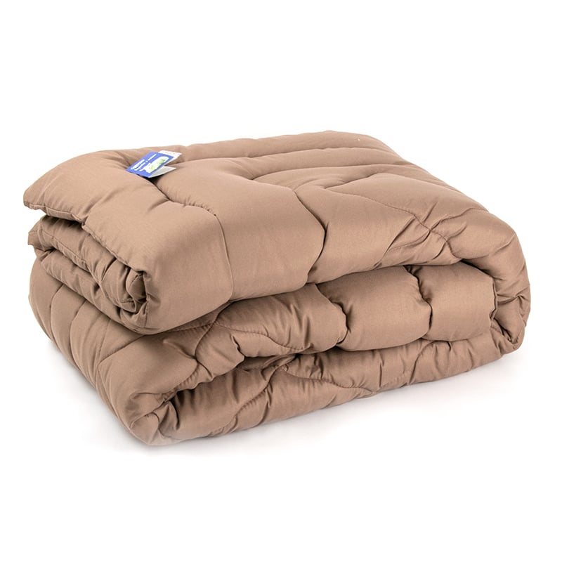 Одеяло шерстяное Руно Brown, евростандарт, 220х200 см, коричневый (322.52ШУ_Brown) - фото 1