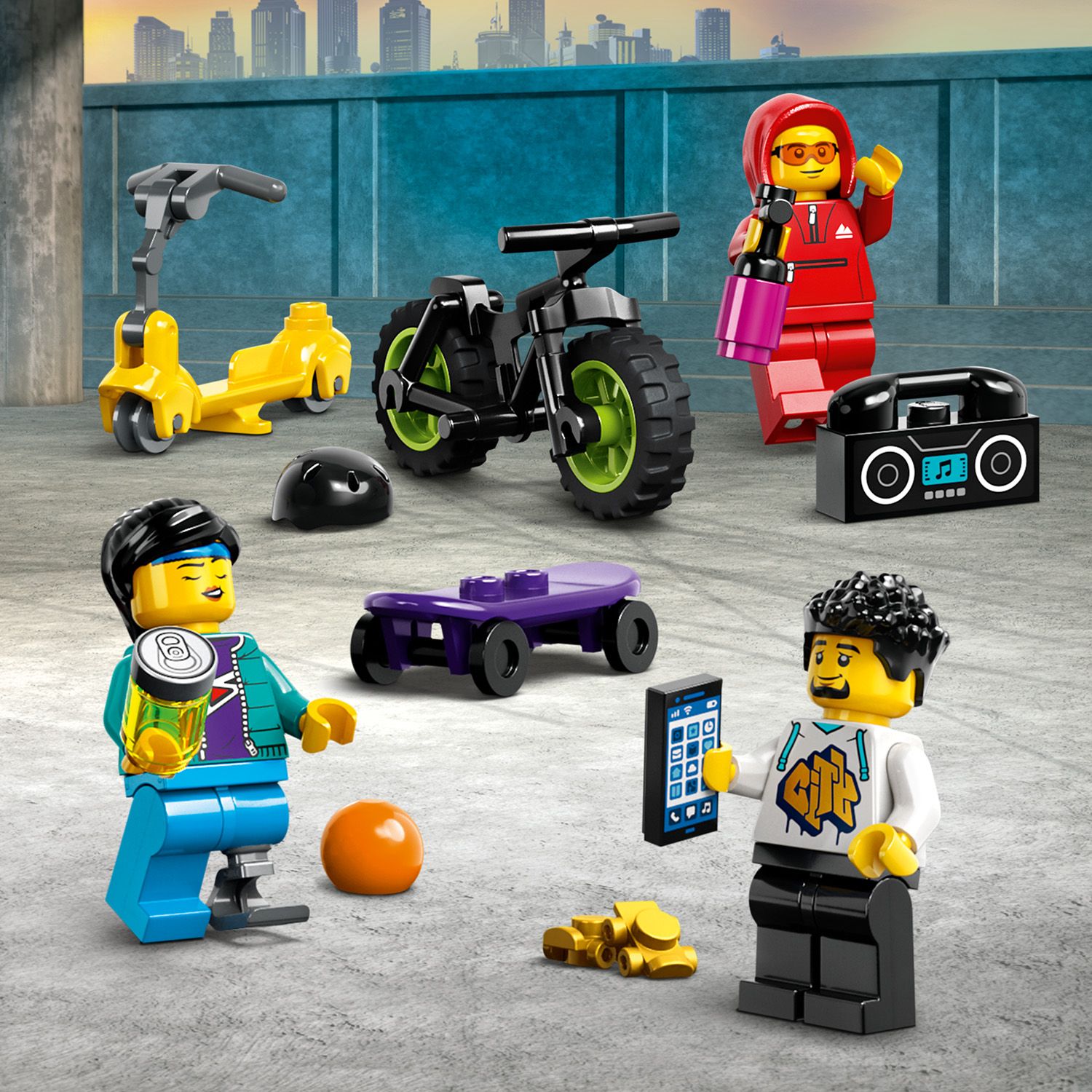 Конструктор LEGO City Вуличний скейтпарк, 454 деталі (60364) - фото 6