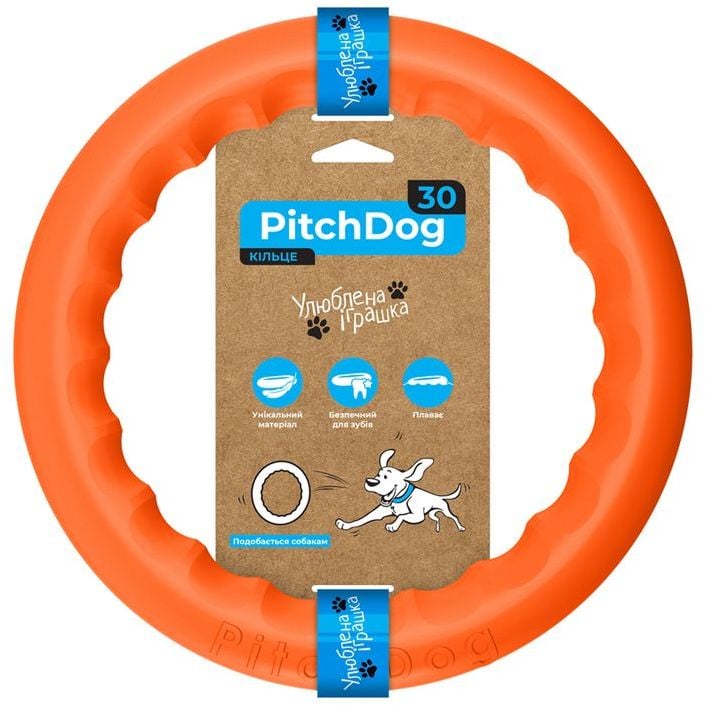 Кольцо для апортировки PitchDog 30, 28 см, оранжевый (62384) - фото 1