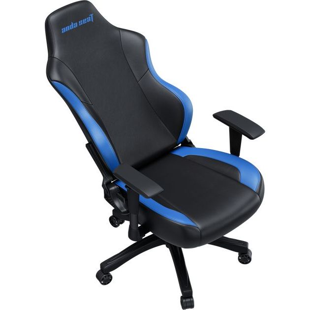 Крісло ігрове Anda Seat Luna Color Size L Black/Blue PVC - фото 5