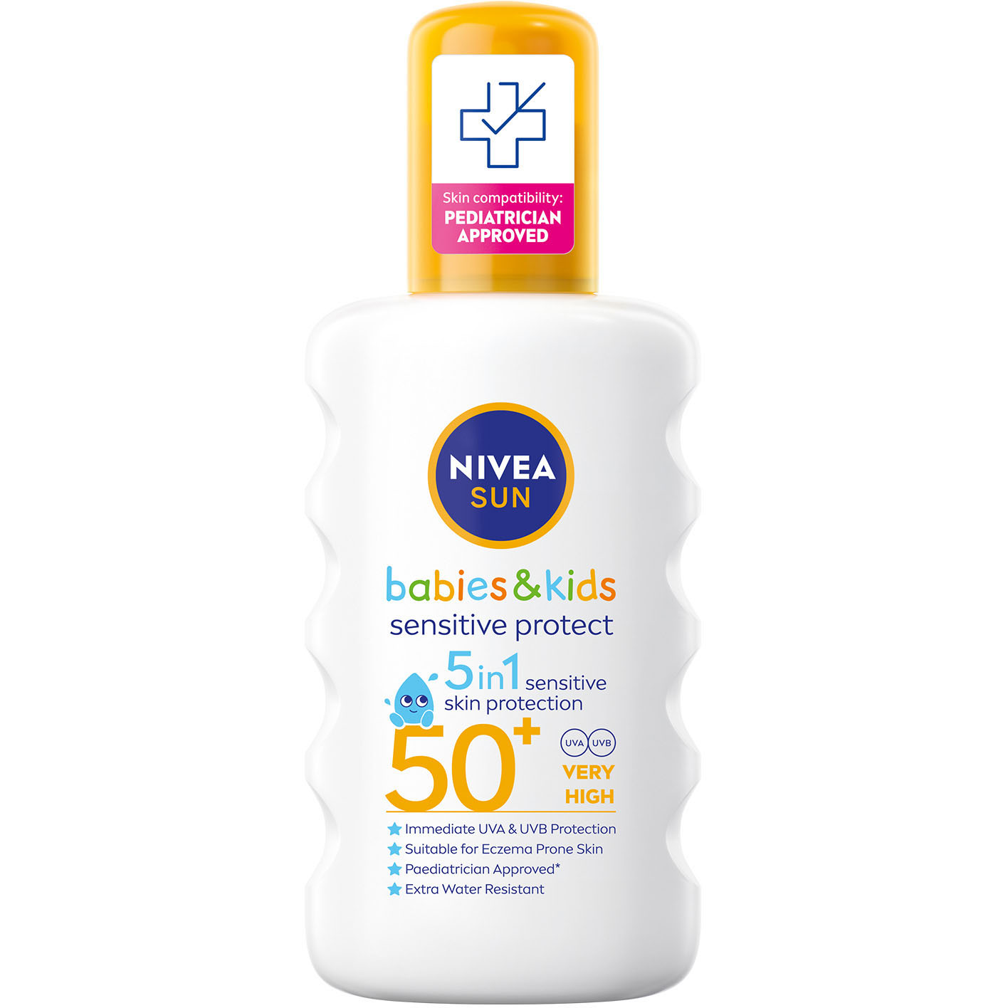 Дитячий сонцезахисний спрей Nivea Sun Захист для чутливої шкіри SPF 50+ 200 мл - фото 1