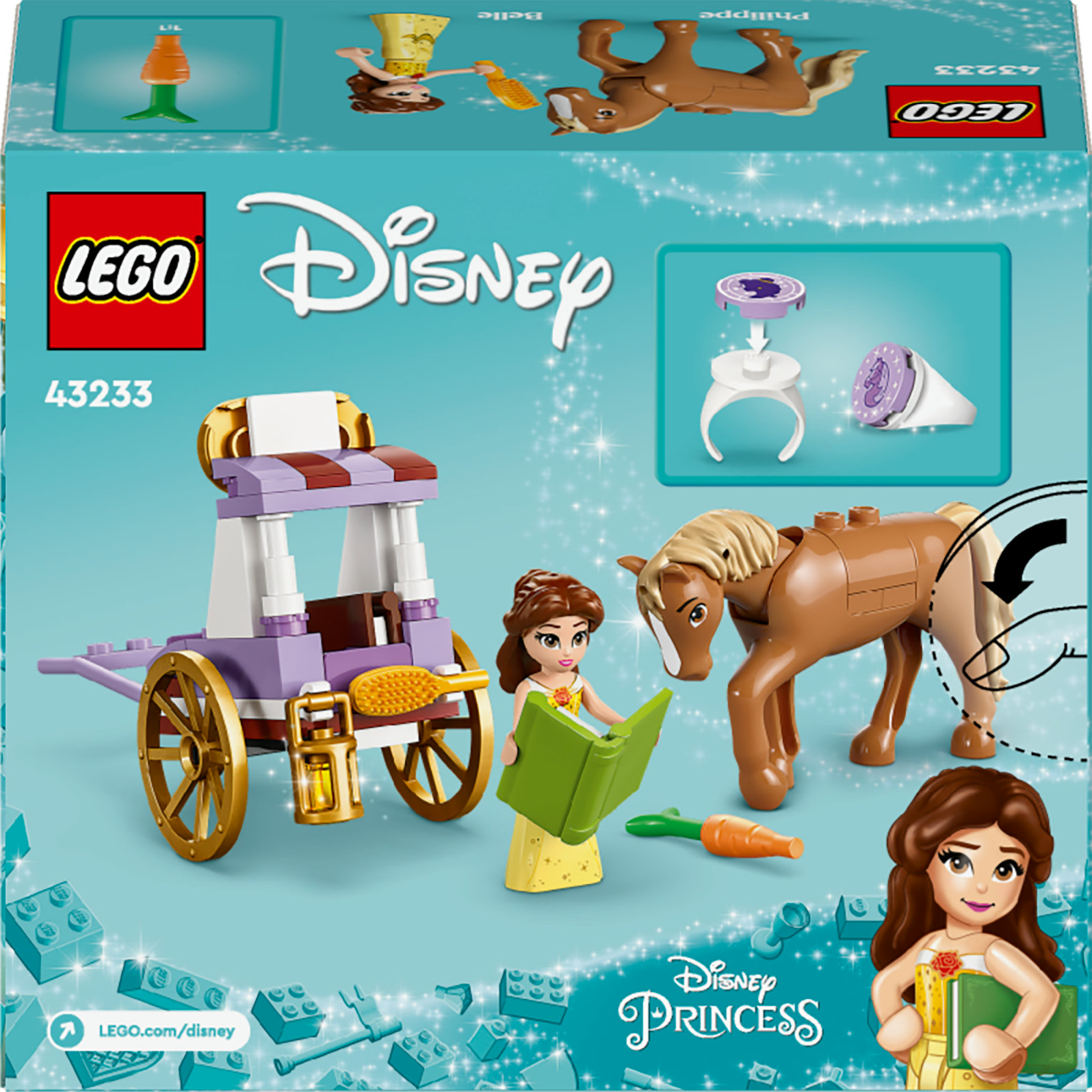 Конструктор LEGO Disney Princess Казкова карета Белль 62 деталі (43233) - фото 9