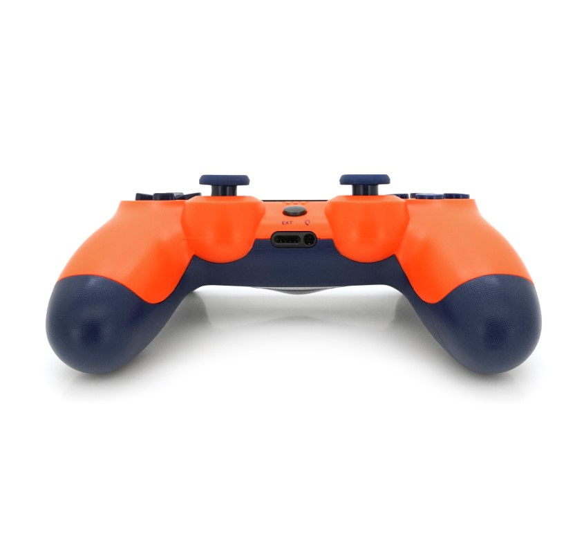 Геймпад джойстик Doubleshock Wireless PS4 Double Motor Vibration DualShock 4 Orange-Blue - фото 3