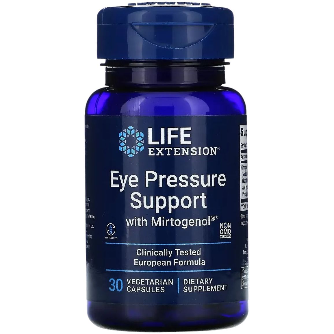 Підтримка внутрішньоочного тиску Life Extension Eye Pressure Support with Mirtogenol з миртогенолом 30 вегетаріанських капсул - фото 1