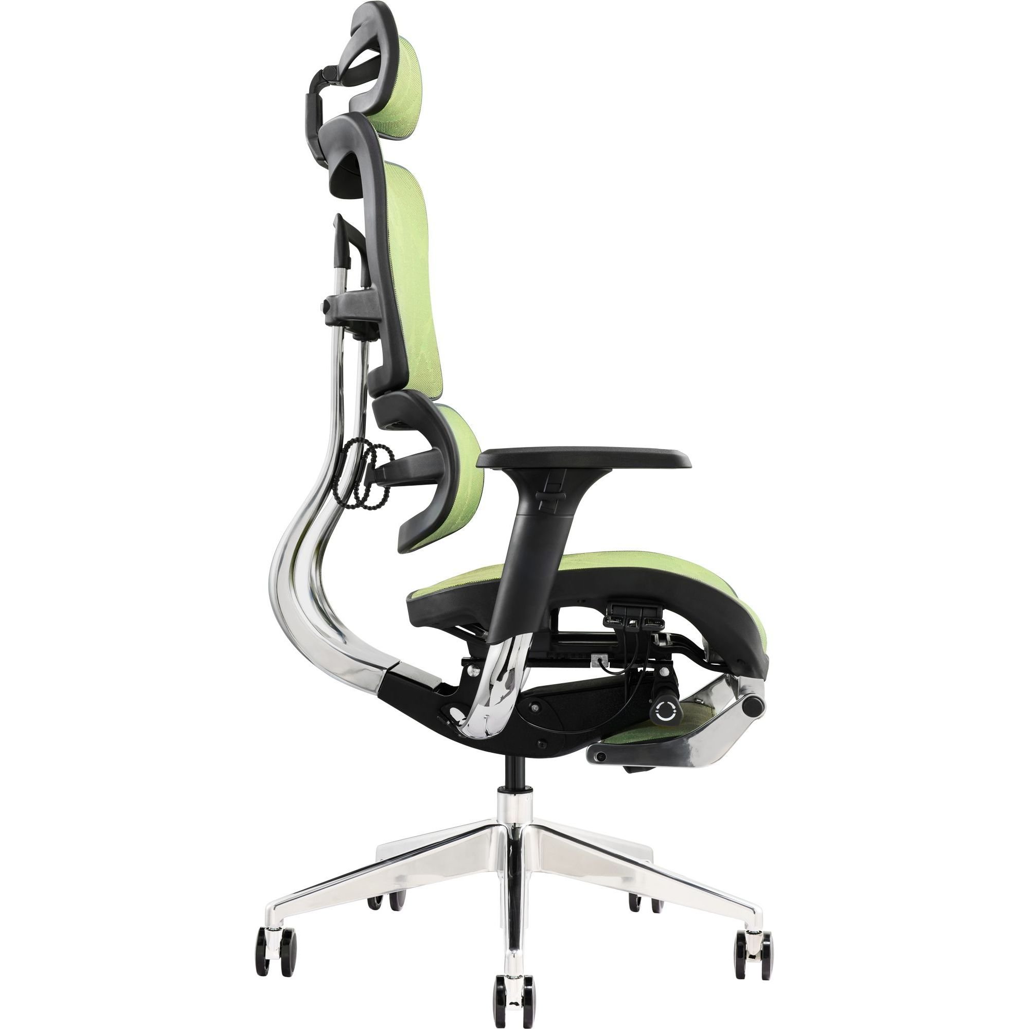Офисное кресло GT Racer X-802L (W-74), зеленое (X-802L Green (W-74)) - фото 3