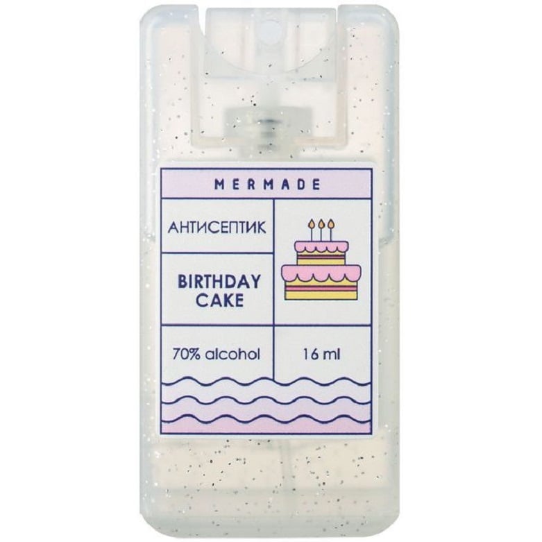 Антисептик-спрей для рук Mermade Birthday Cake, 16 мл (MRA0011S) - фото 1