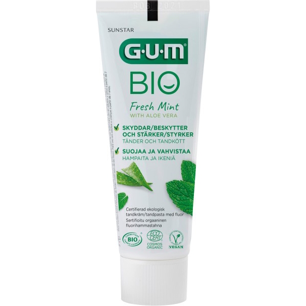 Зубная паста GUM Bio Fresh Mint With Aloe Vera 75 мл - фото 1