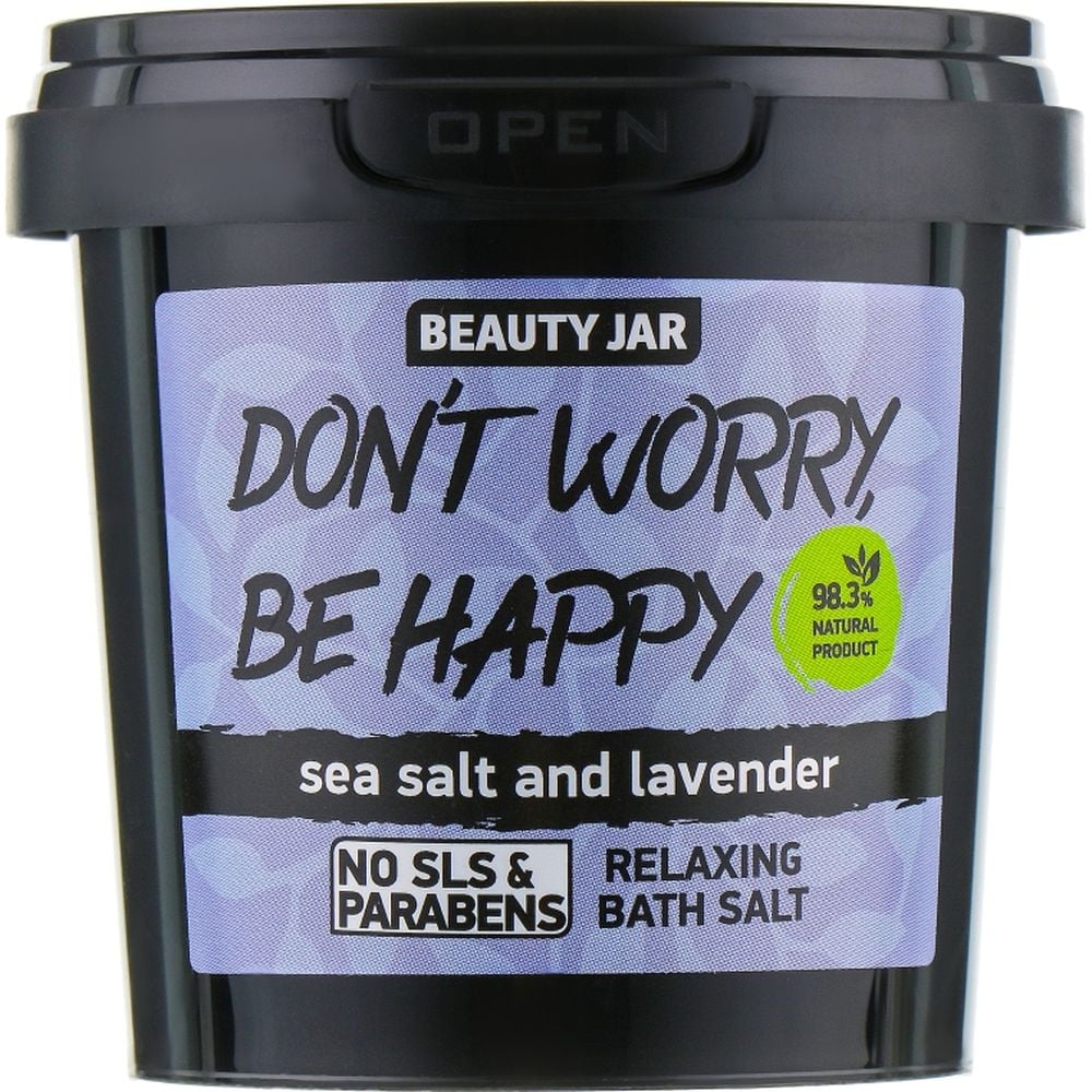 Сіль для ванни Beauty Jar Don't Worry, Be Happy 200 г - фото 1