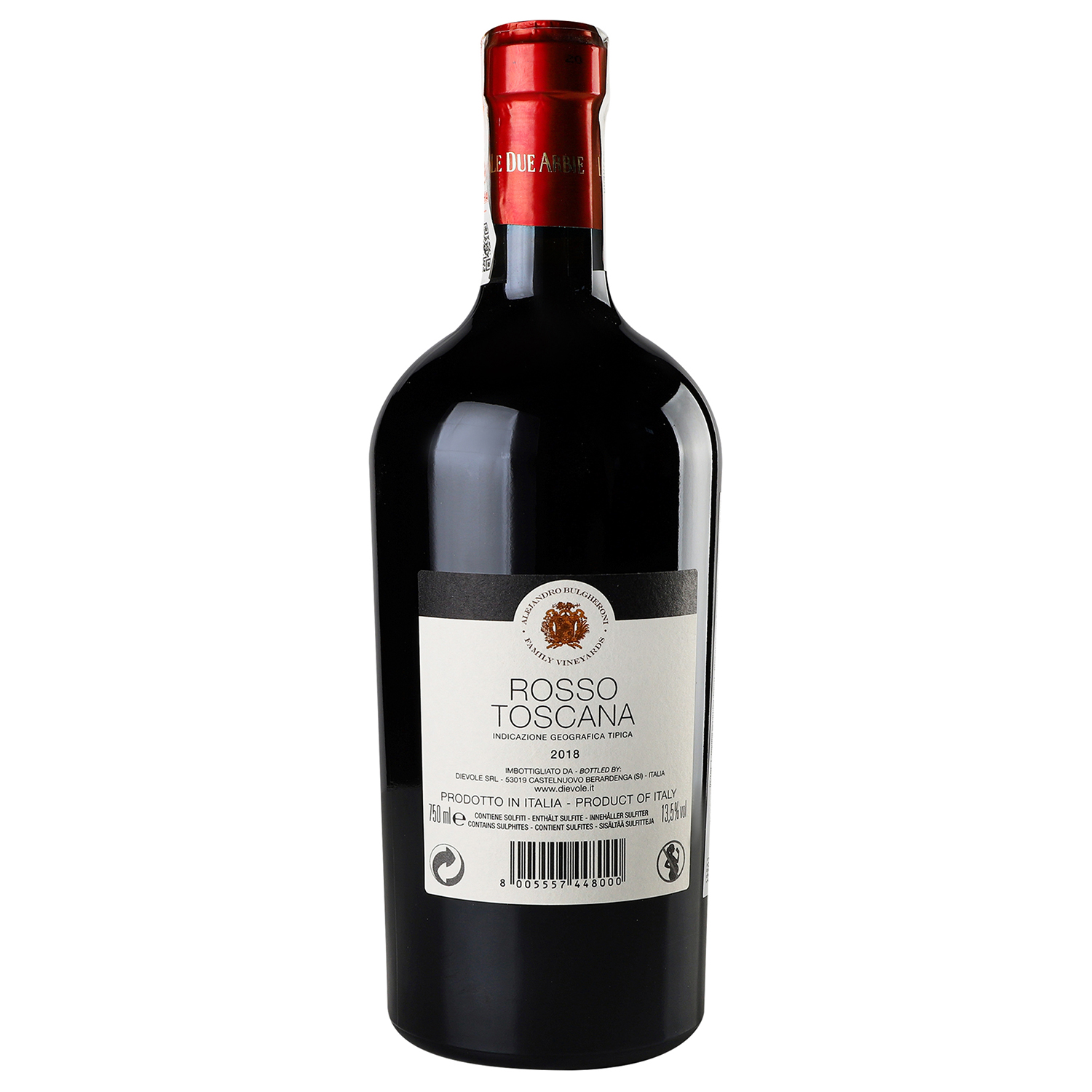 Вино Dievole Le Due Arbie Rosso Toscana, 13,5%, 0,75 л (785548) - фото 3