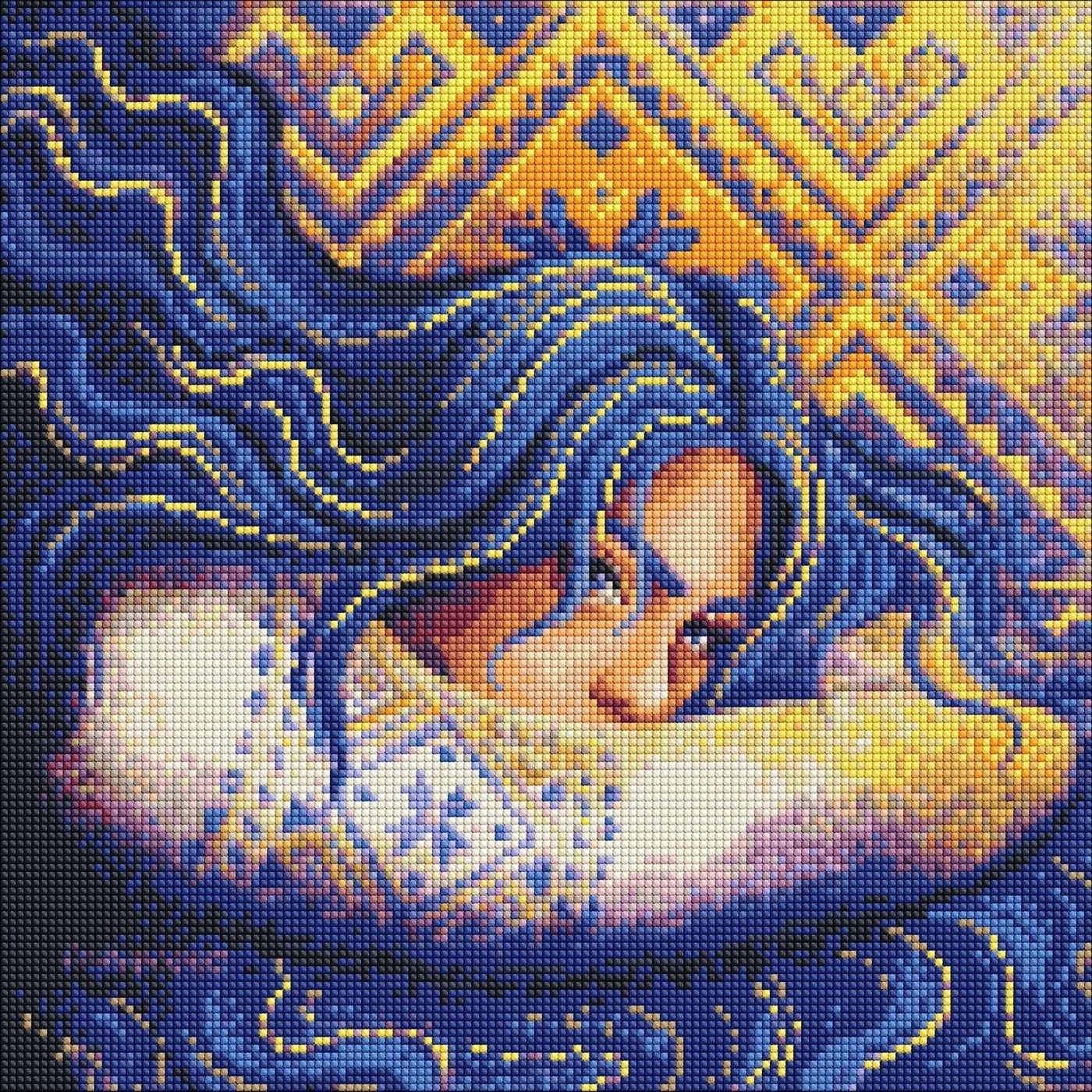 Набор с алмазной мозаикой Ідейка Цвета моей нации, 40х40 см (AMO7446) - фото 1